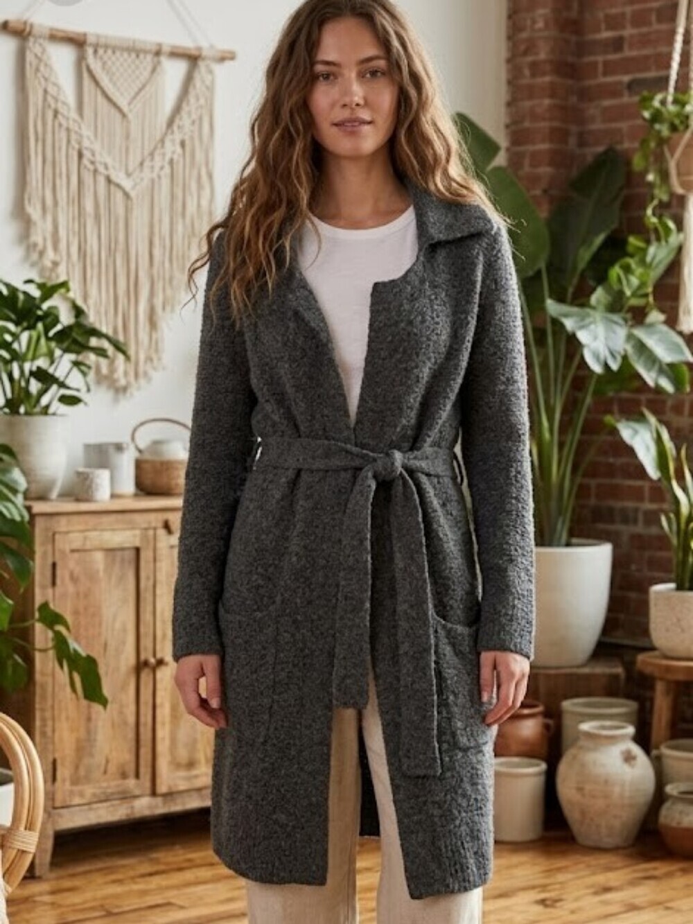 ARITZIA Wilfred mohair blend duster cardigan S